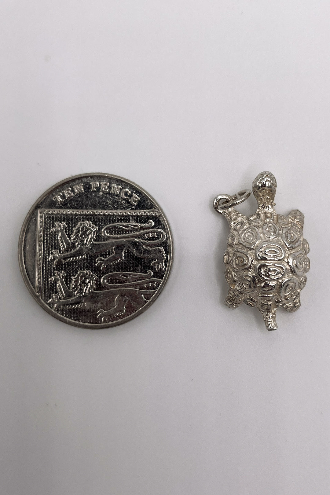 The Steady Tortoise of Wisdom Vintage Charm (925 Sterling Silver made c 1950 - 1970)