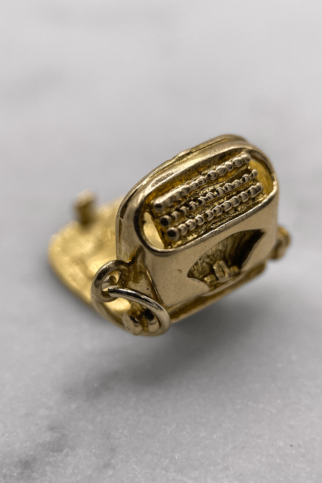 The Typewriter’s Secret Love Letter Charm (375 9ct gold, made in 1970 by Nuvo)