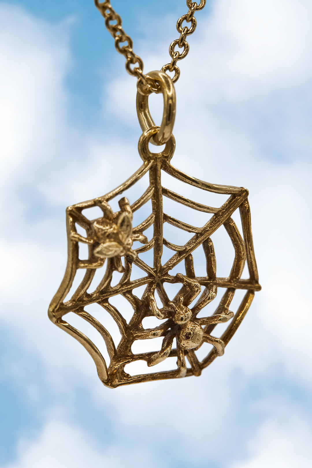 The Spooky Spiders Web Charm (375 9ct gold, made in 1972)