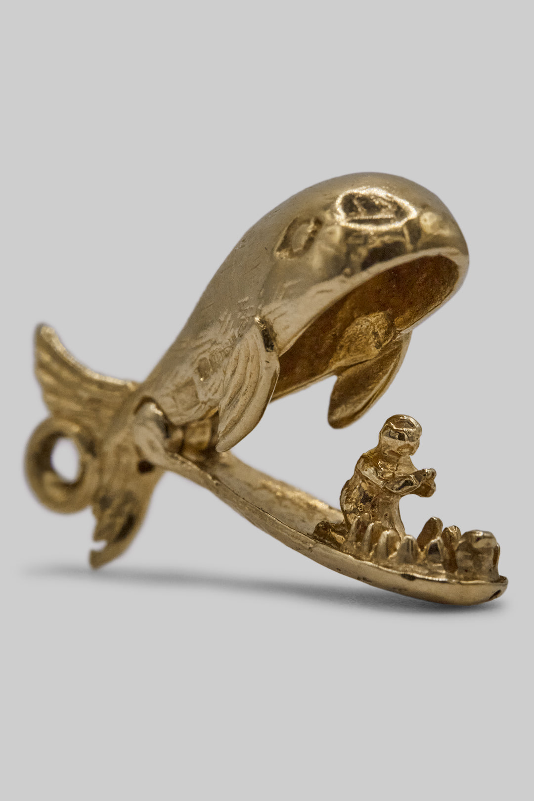 The Opening Merciful Jonah & The Whale Charm (375 9ct gold, made in 1962)
