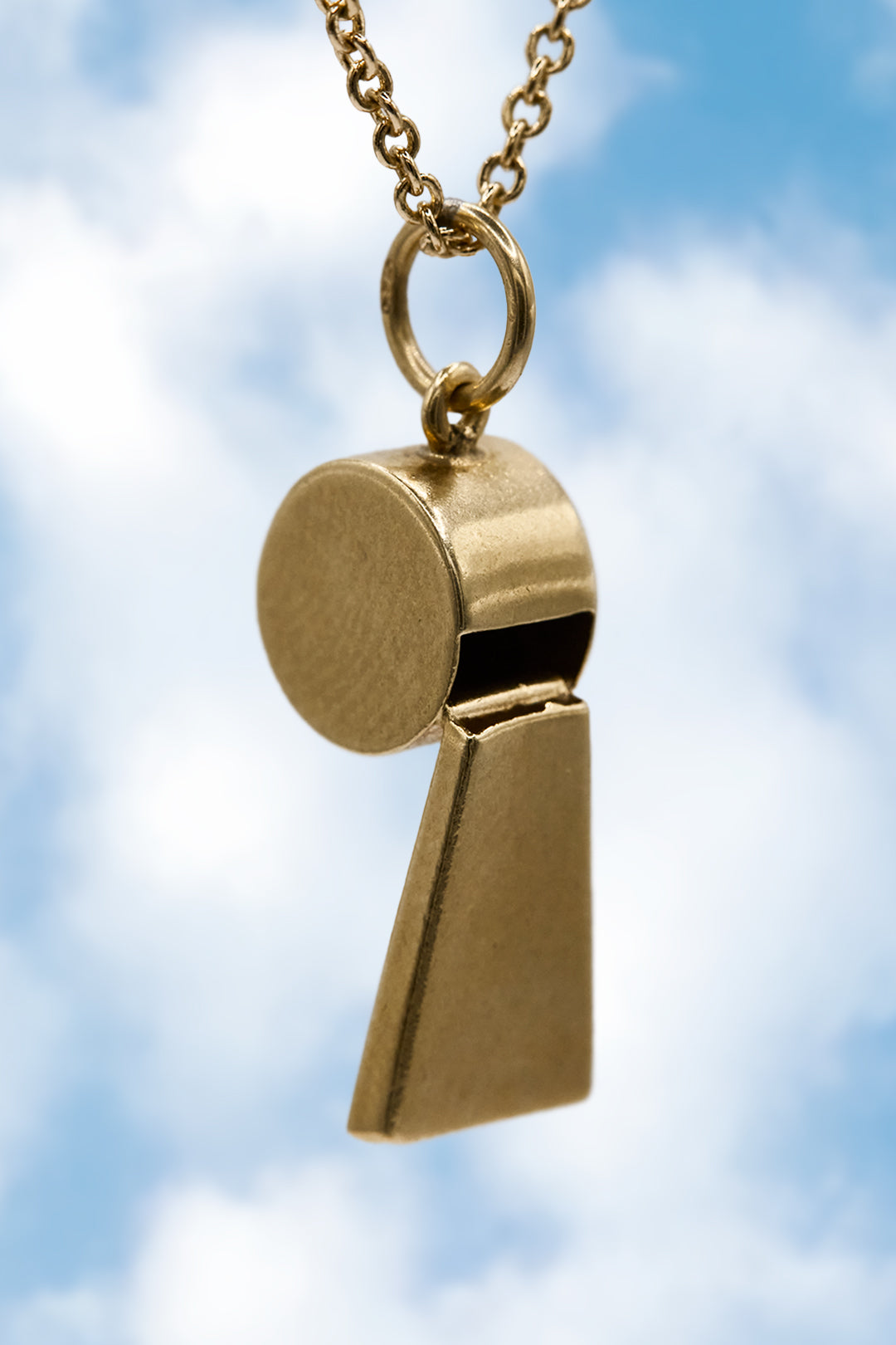 The Golden Whaling Whistle Charm (375 9ct gold, made in 1963) (whistle really works!)