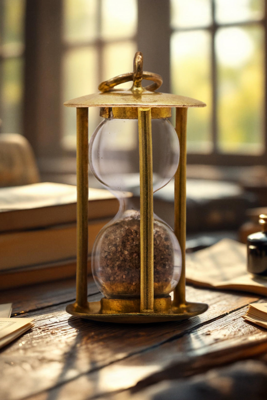 The Eternal Golden Hourglass Charm (9ct 375 Gold, Made in the 1920's)