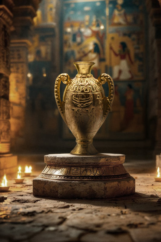 The Mummy's Ancient Egyptian Canopic Jar Charm (9ct Gold, made in 1965)